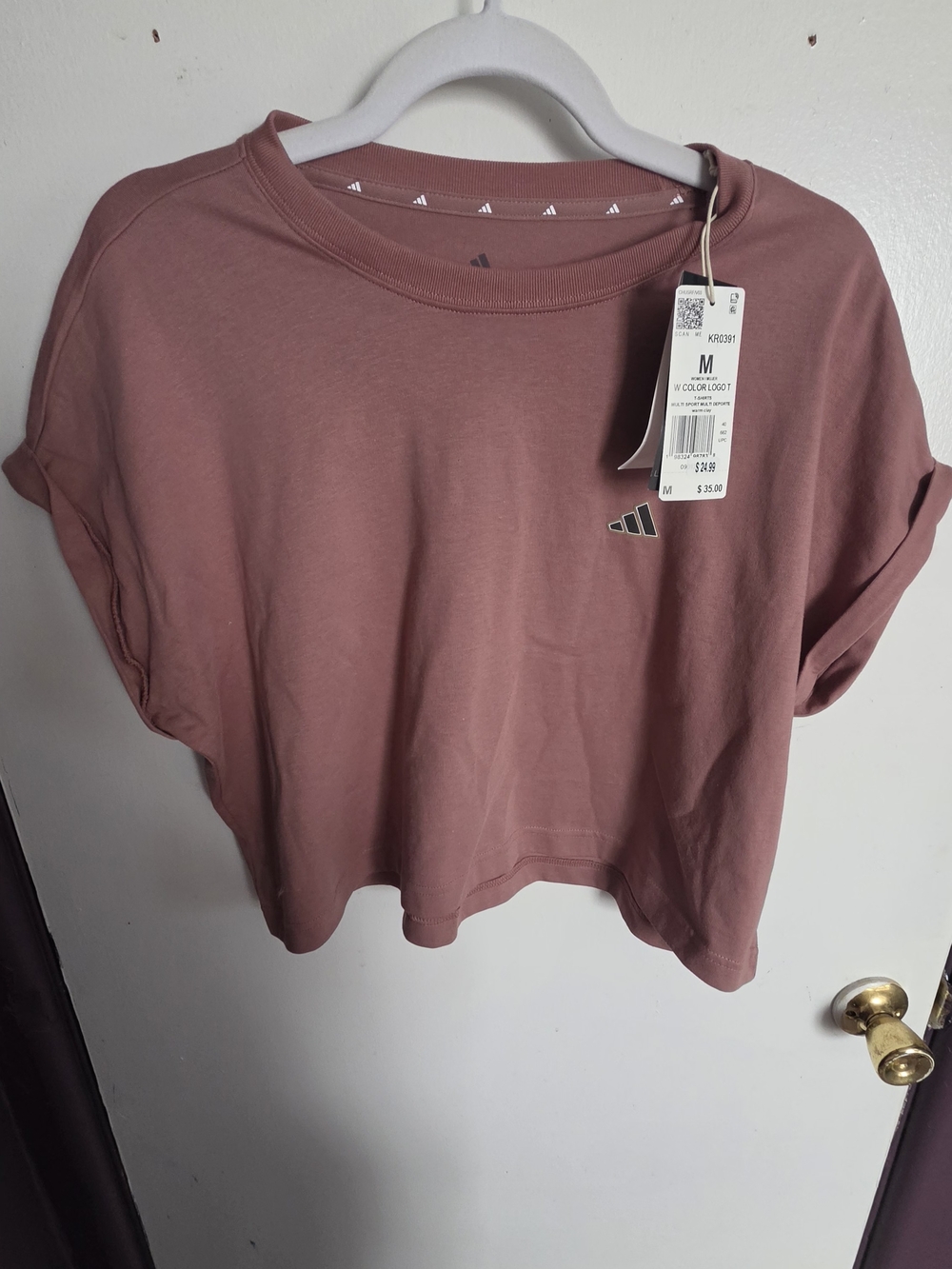 adidas Mauve Rose Crop Top